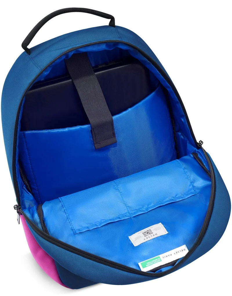 UNITED COLORS OF BENETTON  Fabrica Round 15.6'' Unisex Laptop Backpack - Blue  | Best Price UAE